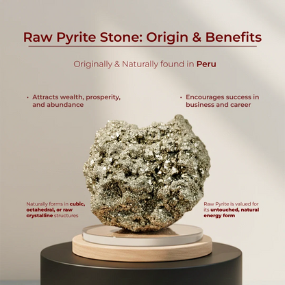 Raw Pyrite Crystal – Natural Mineral Stone