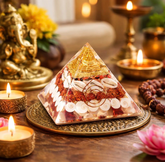 Goddess Laxmi Shri Yantra Gomti Chakra Pyramid (Large)
