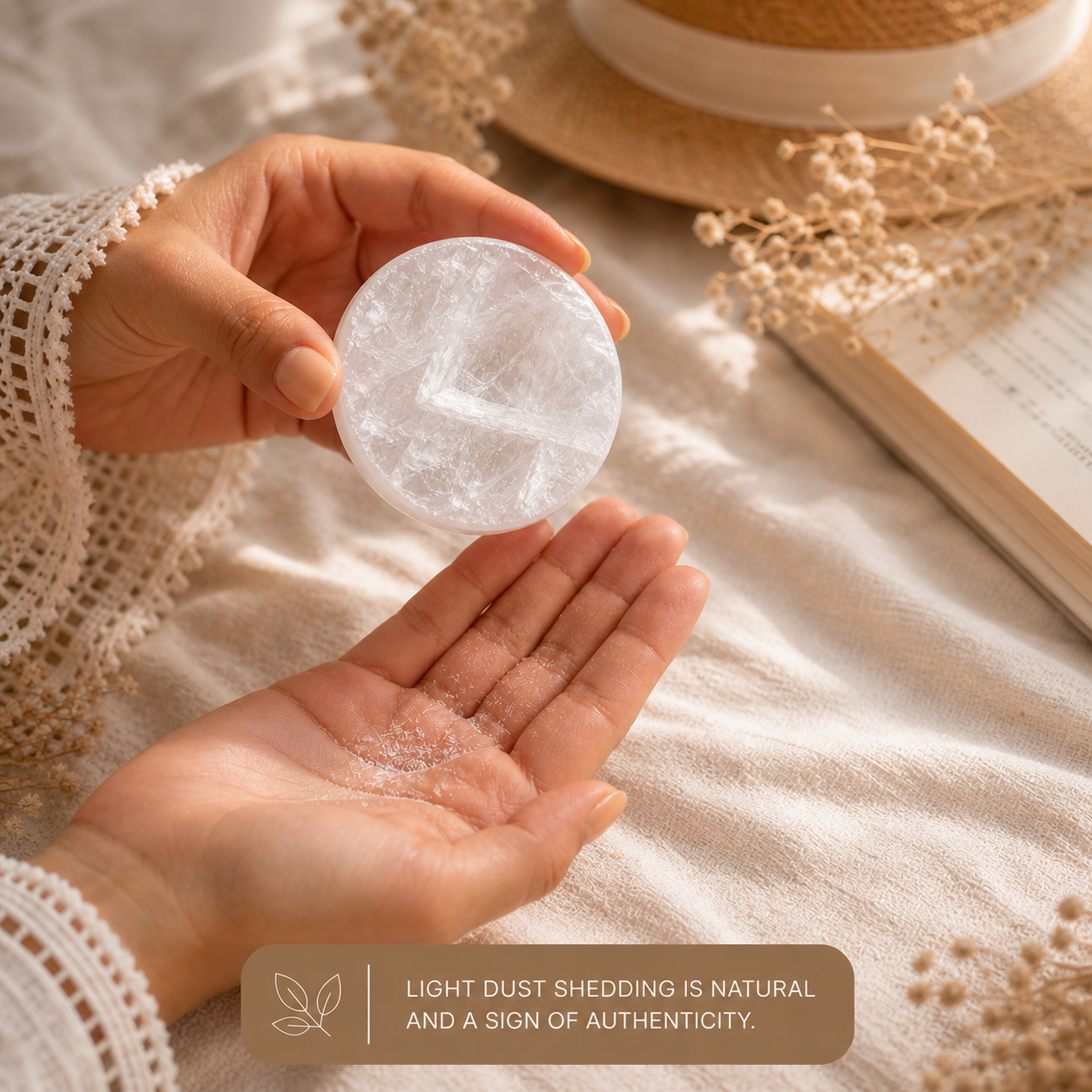 Wealth Crystal Kit – Pyrite Anklet, Bracelet & Selenite Plate