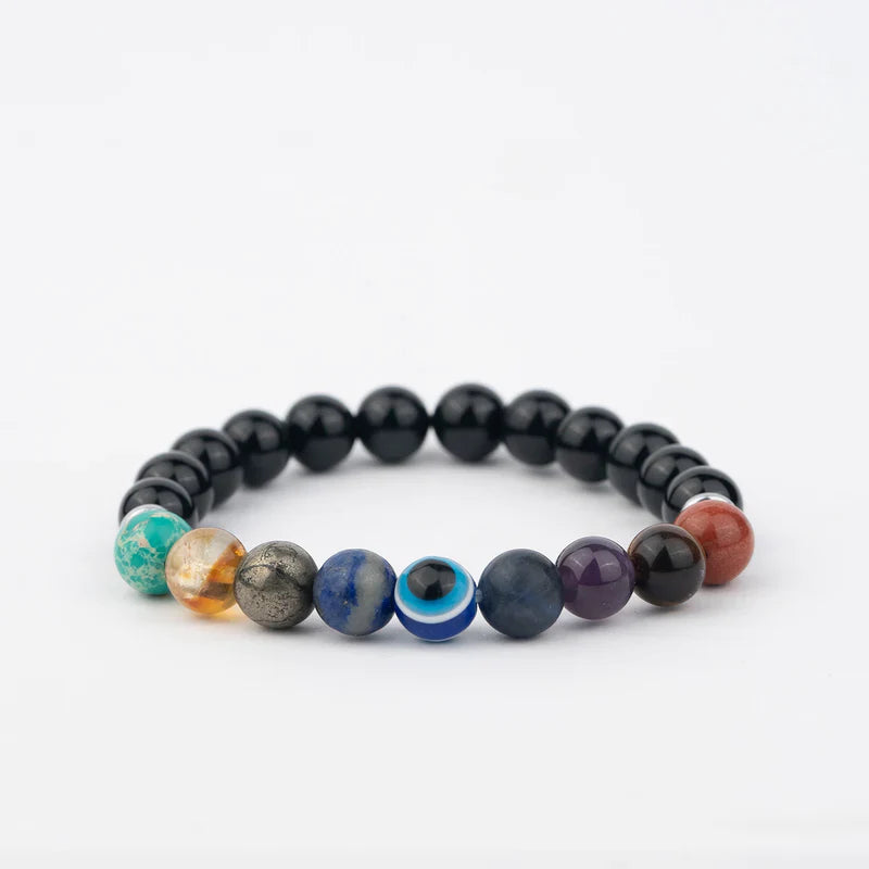 Super 9 Chakra Natural Stone Bracelet